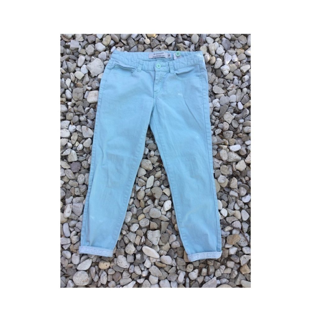 Mint green Lacey khaki pants